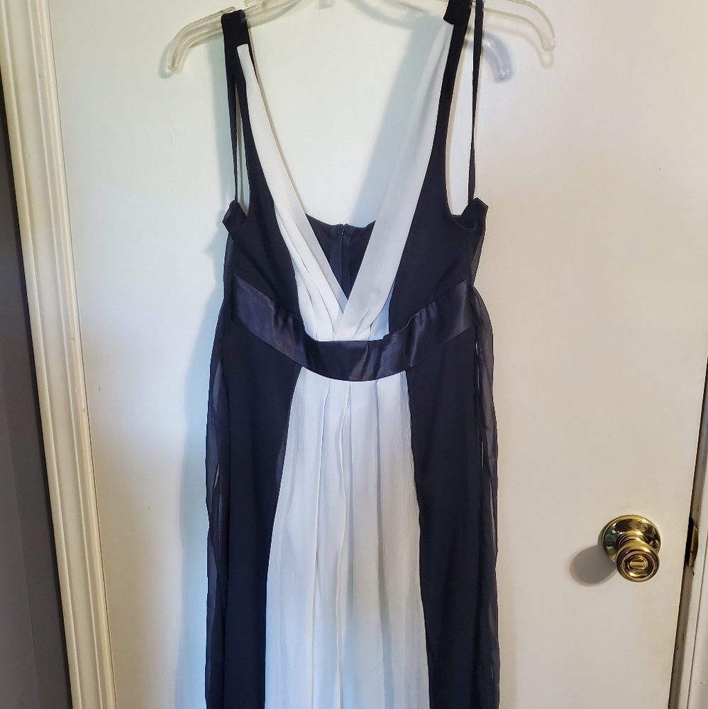 black and white dress